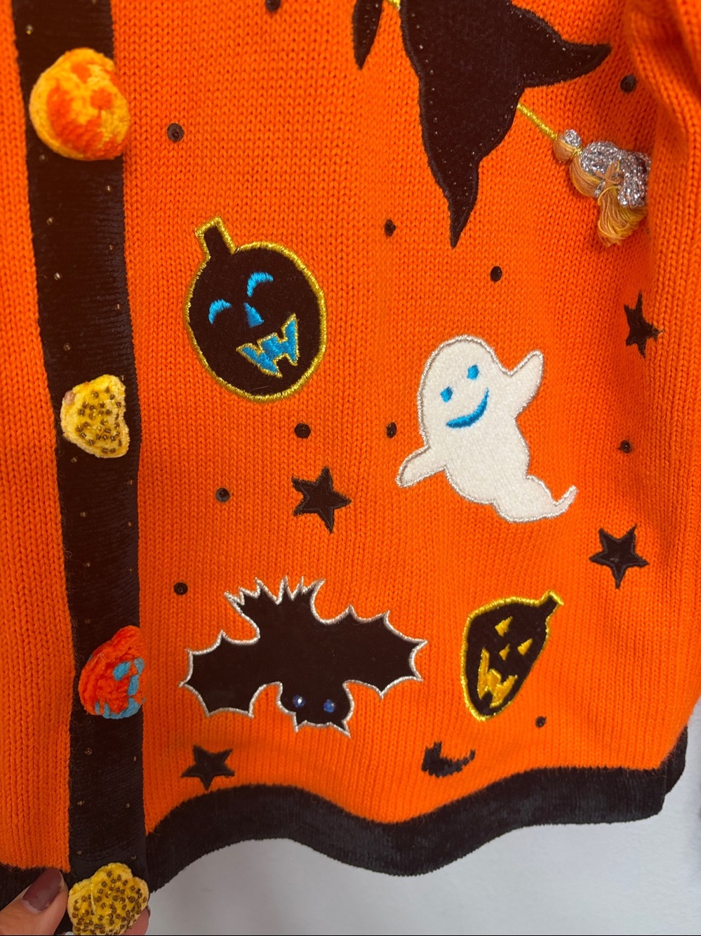 Vintage Rare Berek 2 by Takako Sakon Halloween Cardigan Sweater size M - Picture 10 of 10